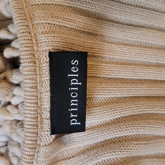 Gorgeously Unique Poodle Collar, Cuff and Front Trim Ribbed Cardigan S/M - Picture 8 of 12